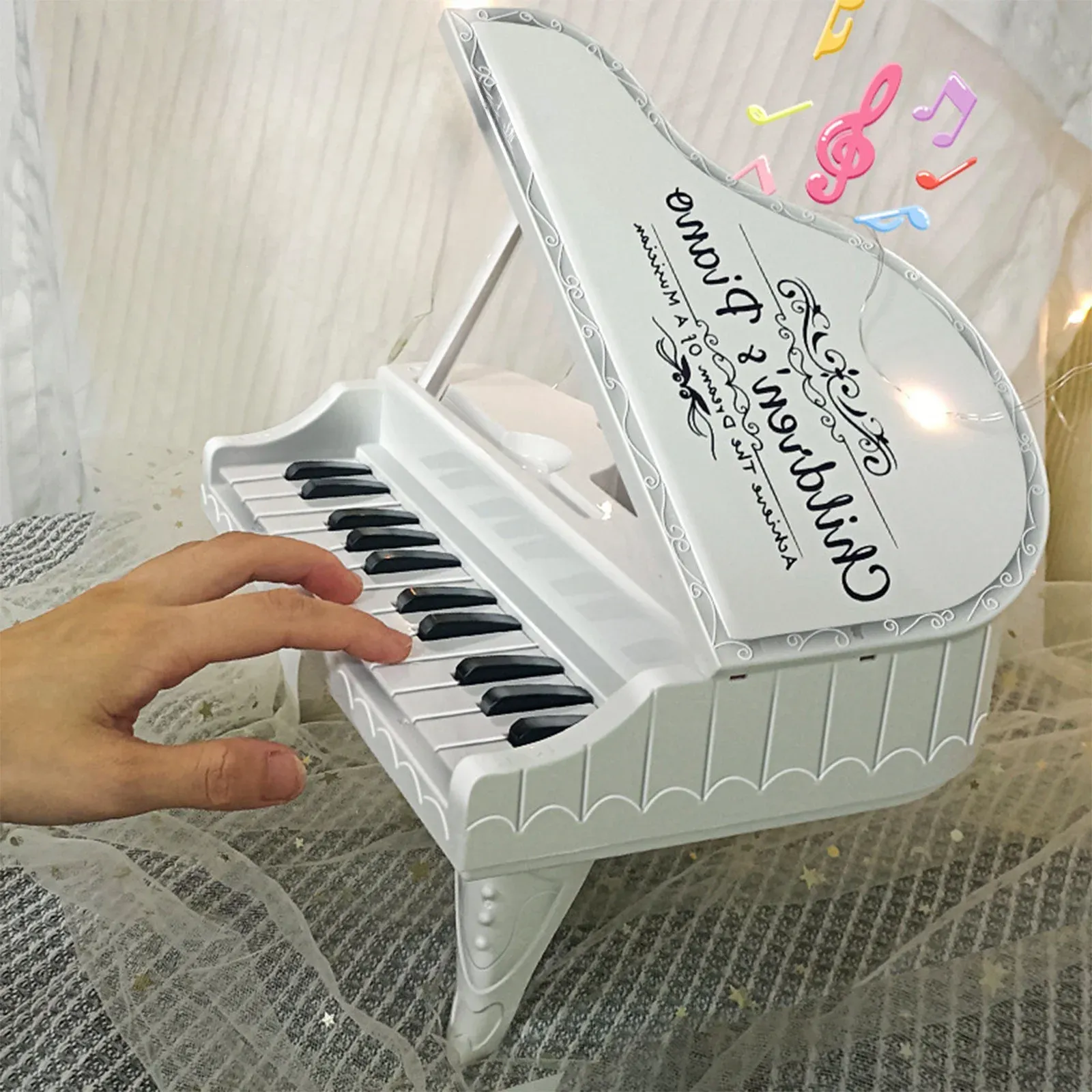 Miniature 24-Key Grand Piano Toy for Children - Image 2