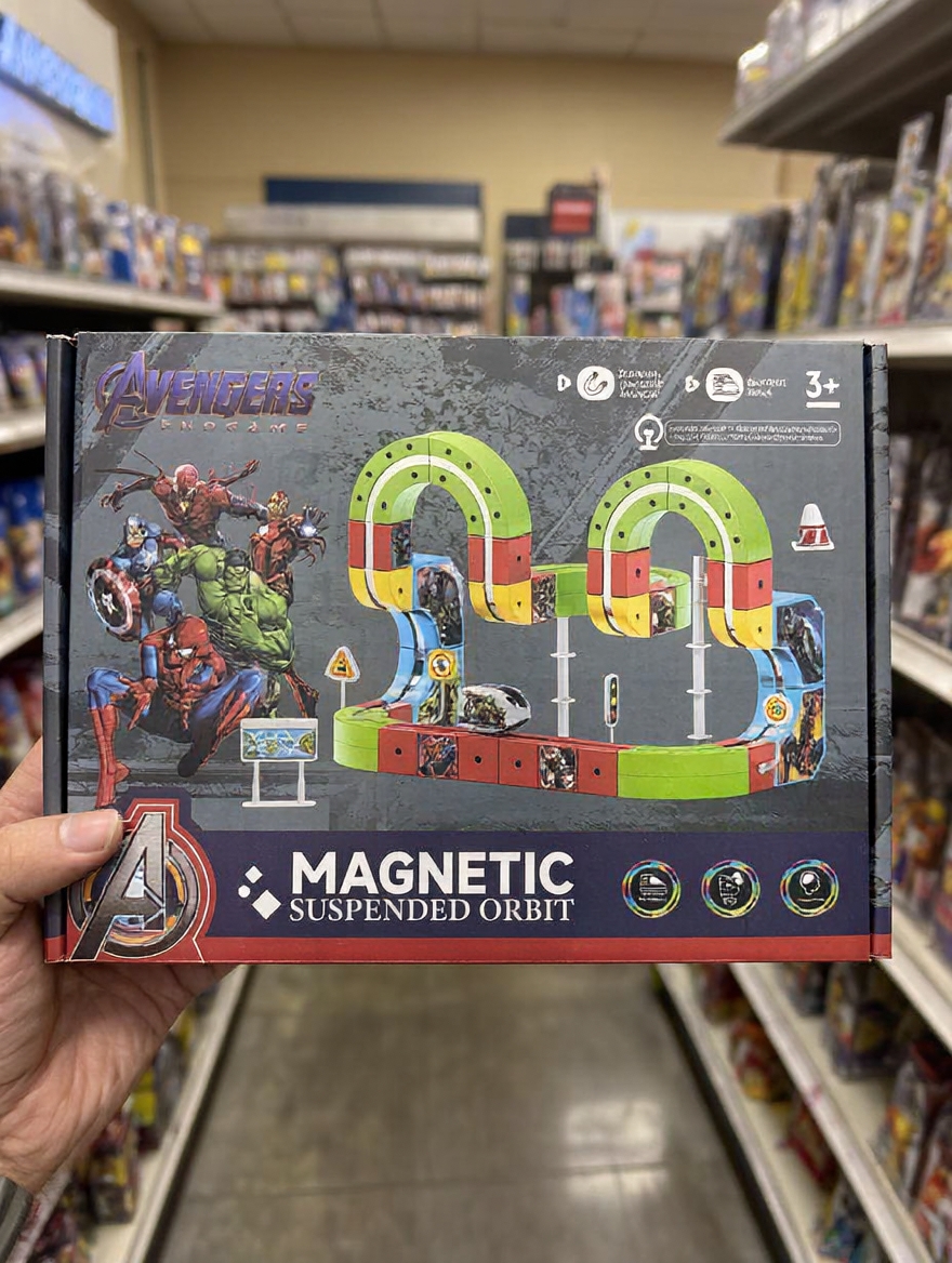 95 pcs Avengers Magic Cube Set with 1 Car - Image 2